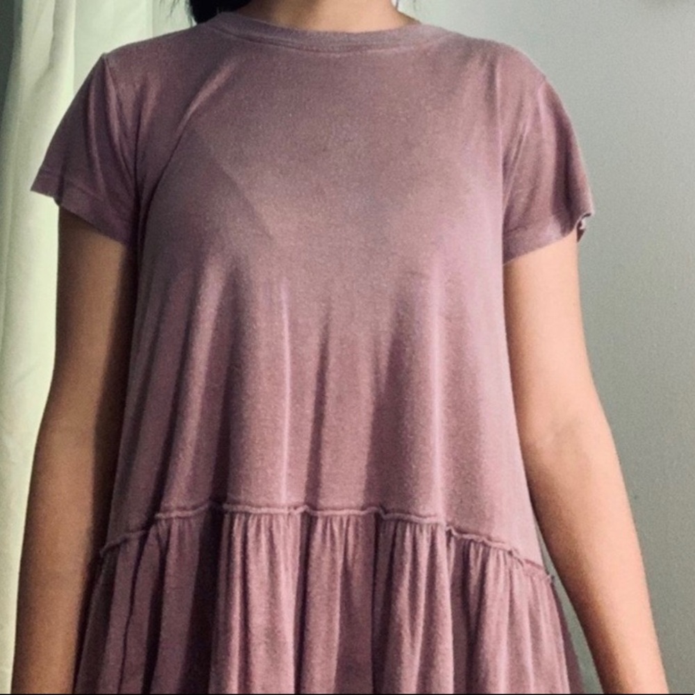 Plum babydoll top